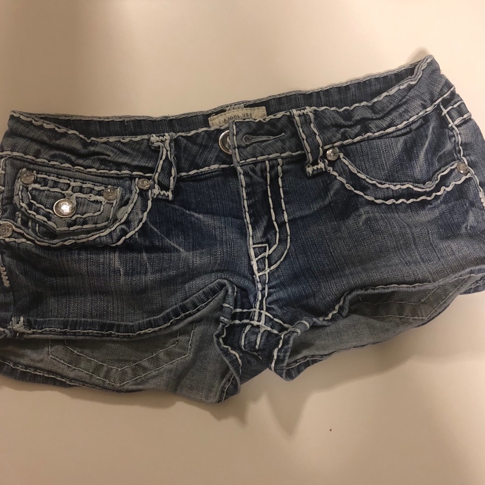 Blue jean shorts